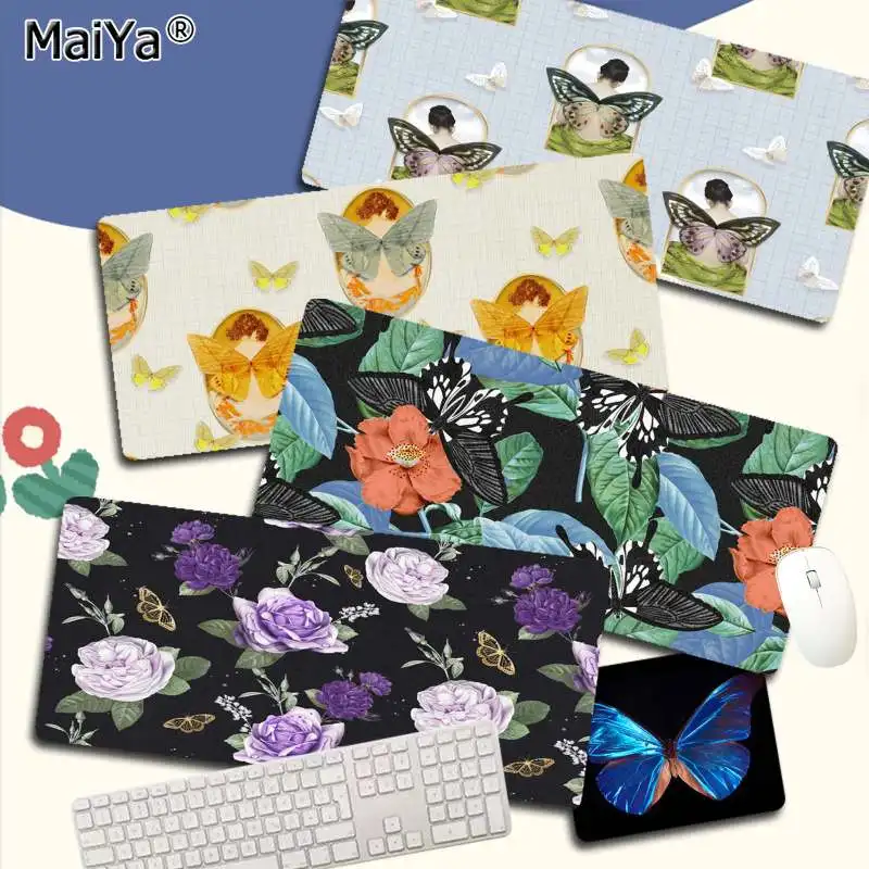 

MaiYa Butterfly Pattern High Quality Office Mice Gamer Soft Mouse Pad Size For Gameing World Of Tanks CS GO Zelda