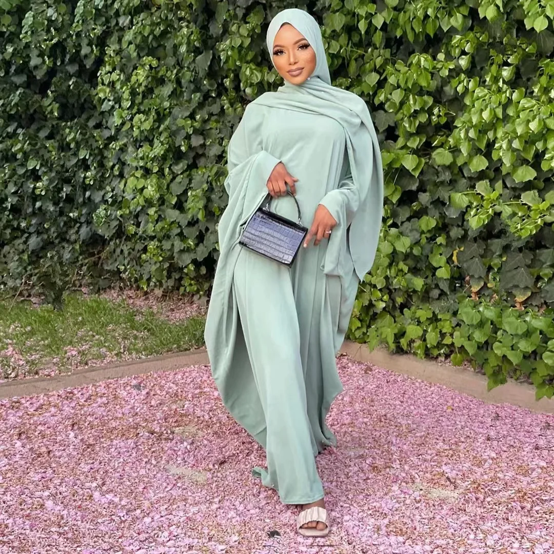 Large Size Muslim Batwing Dress Abaya For Turkey Saudi Qatar Women Prayer Clothing Hijab Tradition Jilbab