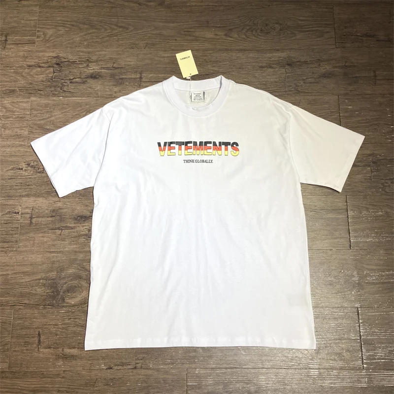 

23ss Oversized Vetements T-Shirt Printed Letters 1:1 Best Quality Casual Loose VTM Tops Men's And Women's T-Shirts With Tags