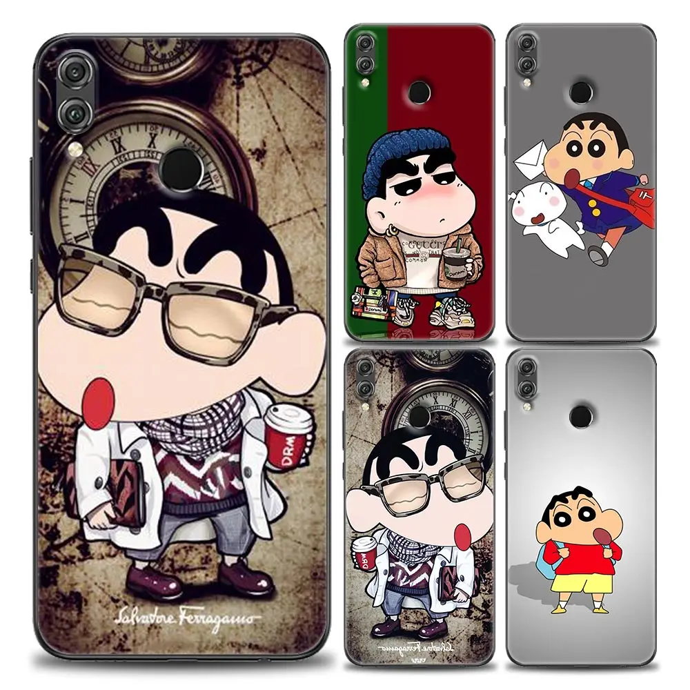 

Crayon Shin-chan BANDAI Phone Case for Honor 8X 9X Play 9A 20 21i 30i 50 60 X8 Nova 8i 9 SE Y60 Pro Lite Silicone Case BANDAI