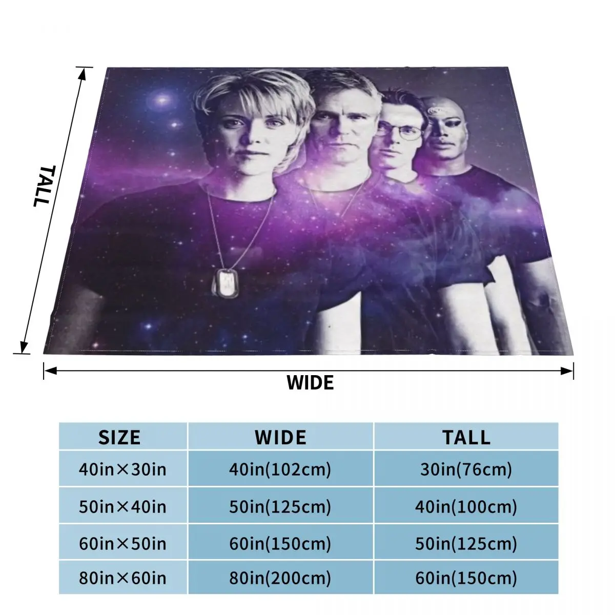 Stargate SG-1 Galaxy Ультрамягкое одеяло из микрофлиса