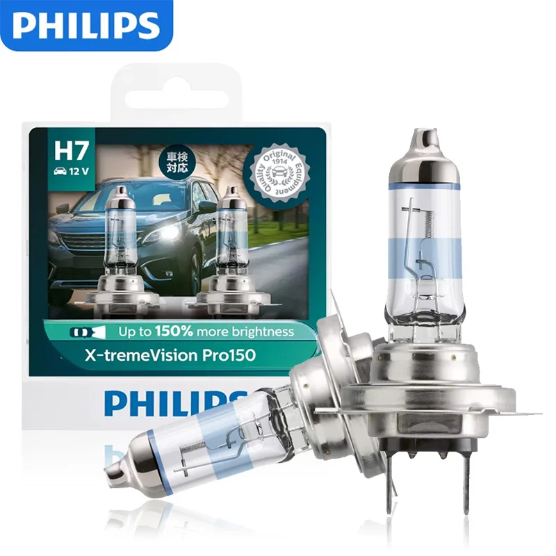Philips X-treme Vision Pro150 H4 H7 H11 12 В Автомобильная галогенная ярко-белая фара HB3 HB4 HIR2 9005 9006