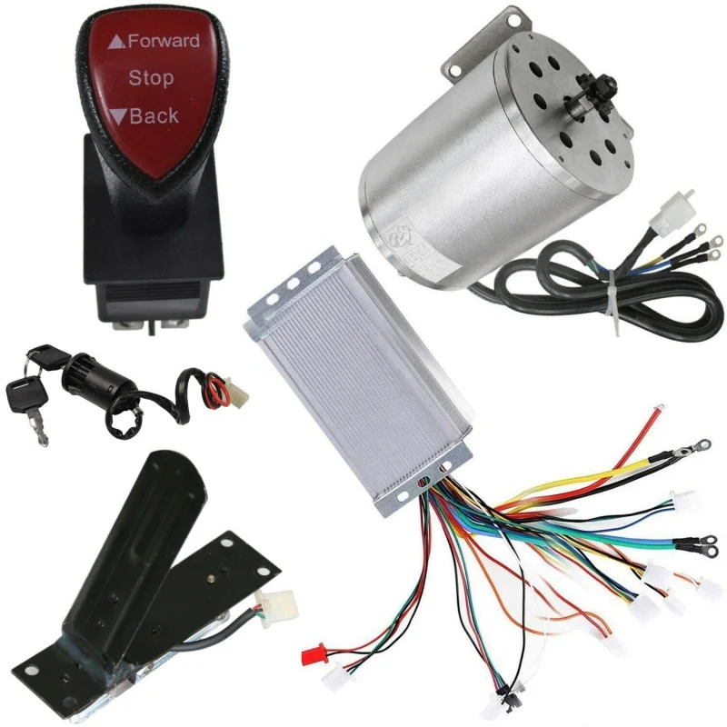 

48V 1800W Brushless Motor kit Controller Reverse Pedal Electric Scooter Quad