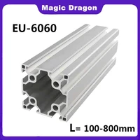 1pcs silver 6060 t slot aluminum extrusions 60x60mm aluminum profile extrusion frame for cnc laser engraving machine