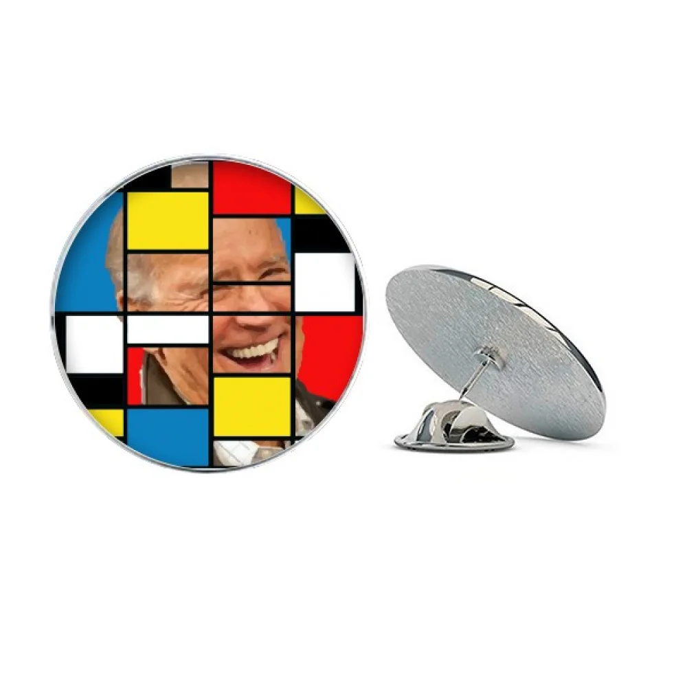 

Американский президент США Скрытая круглая металлическая брошь-булавка для шляпы