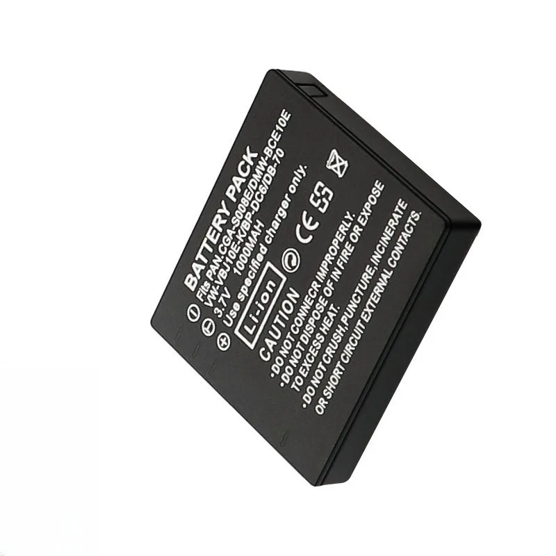 Фото Сменный аккумулятор DMW-BCE10E CGA-S008E 1000 мАч для Panasonic Lumix серии DMC, совместимый аккумулятор для камеры №2