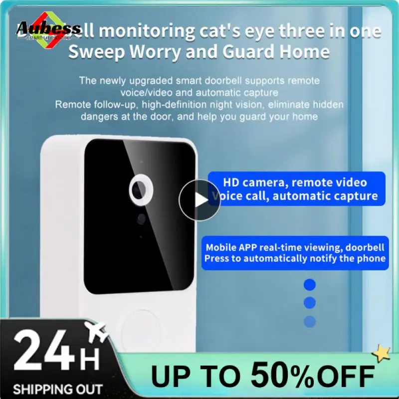 

Night Vision Security Door Bell Real Time Remote Control Monitor Visual Doorbell Wireless Wireless Doorbell Smart Home