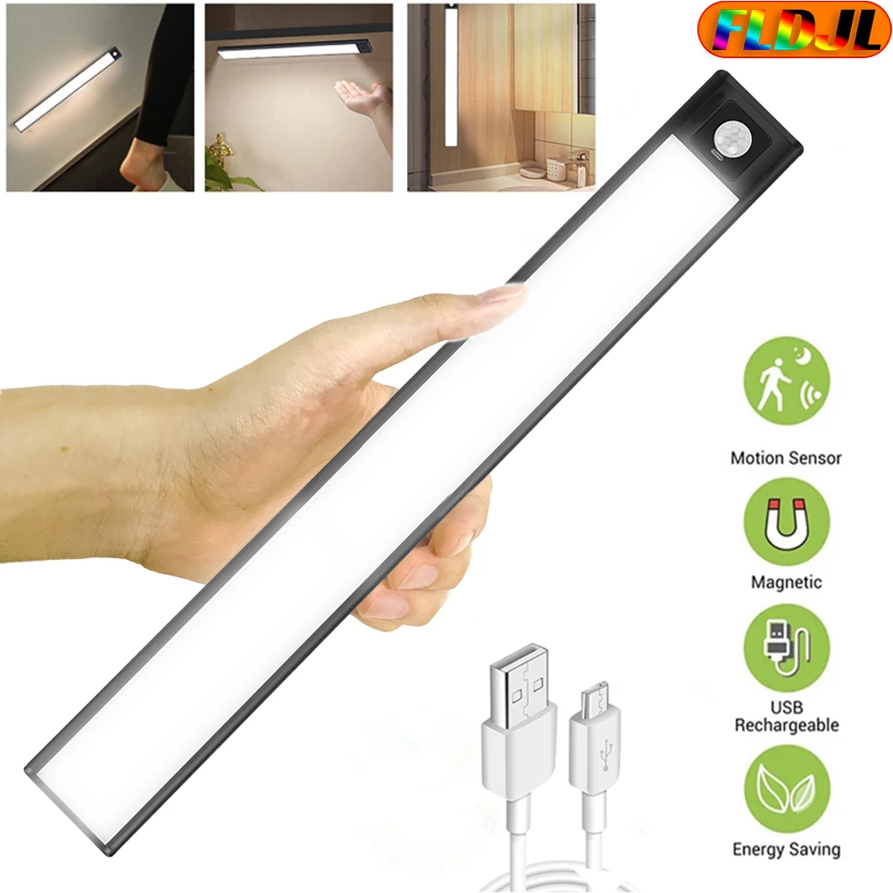 

Night Light Under Cabinet Light PIR Motion Sensor Night Light Closet Light Cabinet Kitchen Lighting Magnetic Led Night Light
