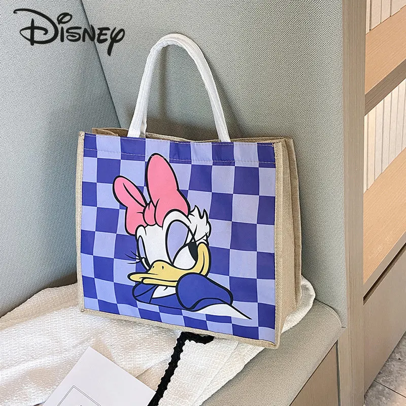 Disney 2023 New Women's Handbag Fashion High Quality Women's Shoulder Bag Popular Cartoon Casual Large Capacity Shopping Bag