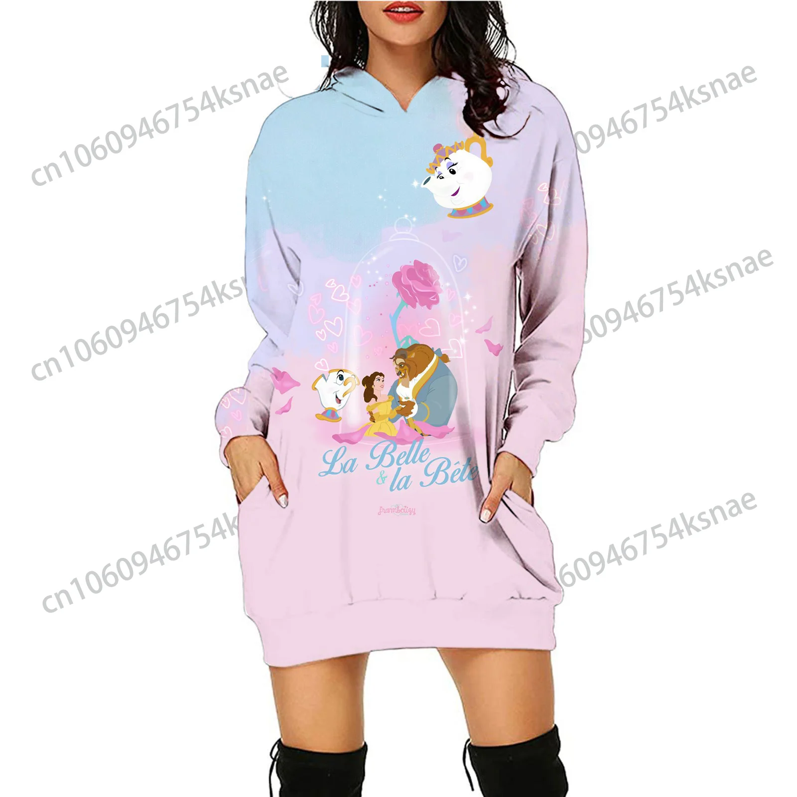 

Disney Hooded Chic and Elegant Woman Dress 2022 New Hit Sexy Dresses Woman Autumn and Winter Jacket With Hat Sexy Costume Women