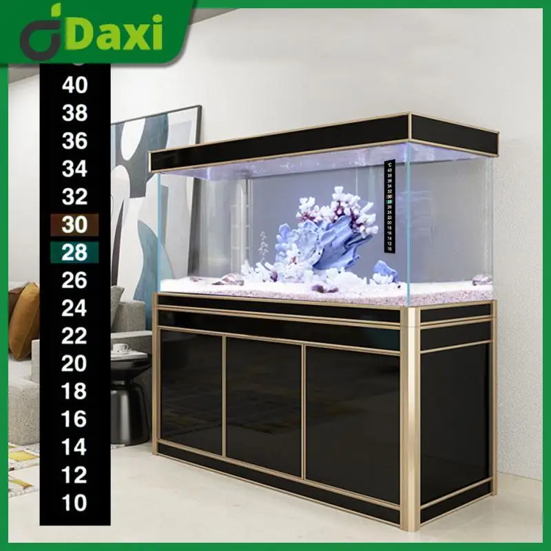 

1pcs Aquarium Thermometer Sticker Fish Tank Temperature Sensitive Measurement Sticker Wine Barrels Temperature Viewing Tools