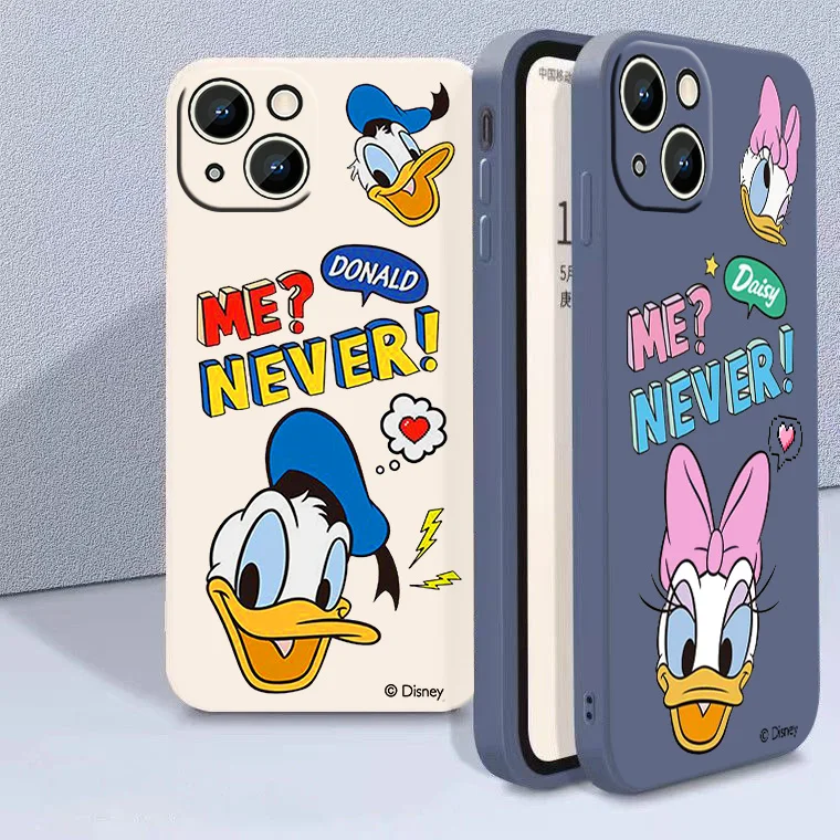 

Donald Duck Minnie Phone Case For Apple iPhone 14 13 12 11 mini XS XR X Pro Max 8 7 6S 6 Plus Liquid Rope Cover