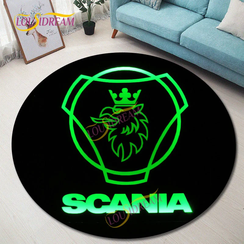 

Scania Rugs Computer chair area rugs Wood floor Mat Round Rug Bedroom Living Room Play Game Plush Mat Bathroom Kitchen carpet.
