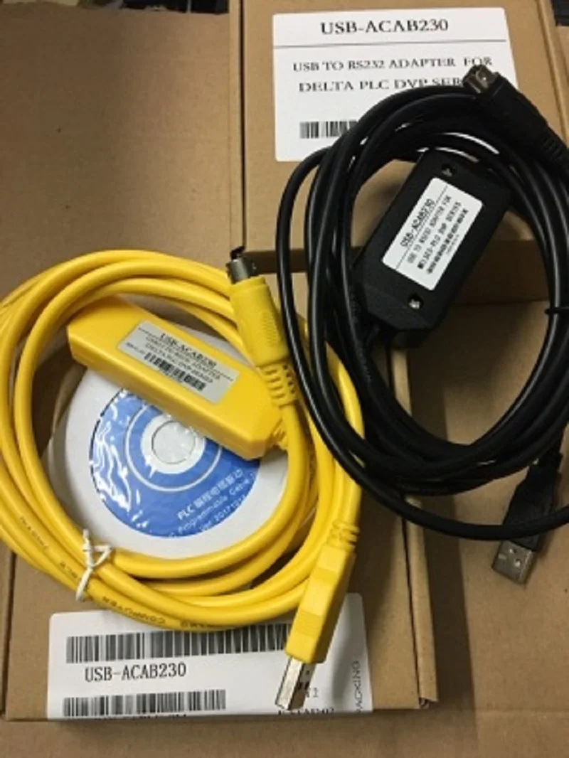Программируемый кабель USBACAB230 Delta PLC USB-адаптер RS232 серии USB-DVP ES EX EH EC SE SV SS |