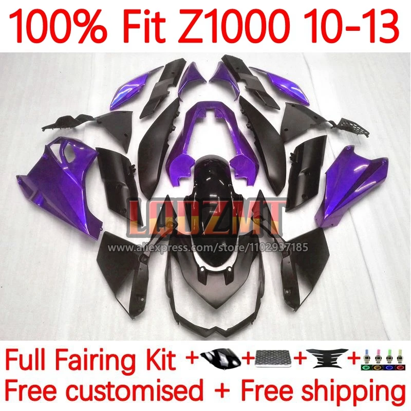 

New purple Injection Fairing For KAWASAKI NINJA Z1000SX Z 1000 Z1000 2010 2011 2012 2013 Z-1000 10 11 12 13 OEM Frame 20No.83