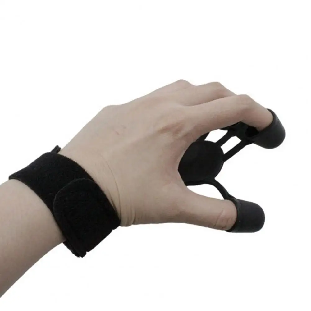 

Finger Exercise Band 1 Set Widely Used Ergonomics Non-deformable Basketball Shoot Posture Corrector Exercising Use