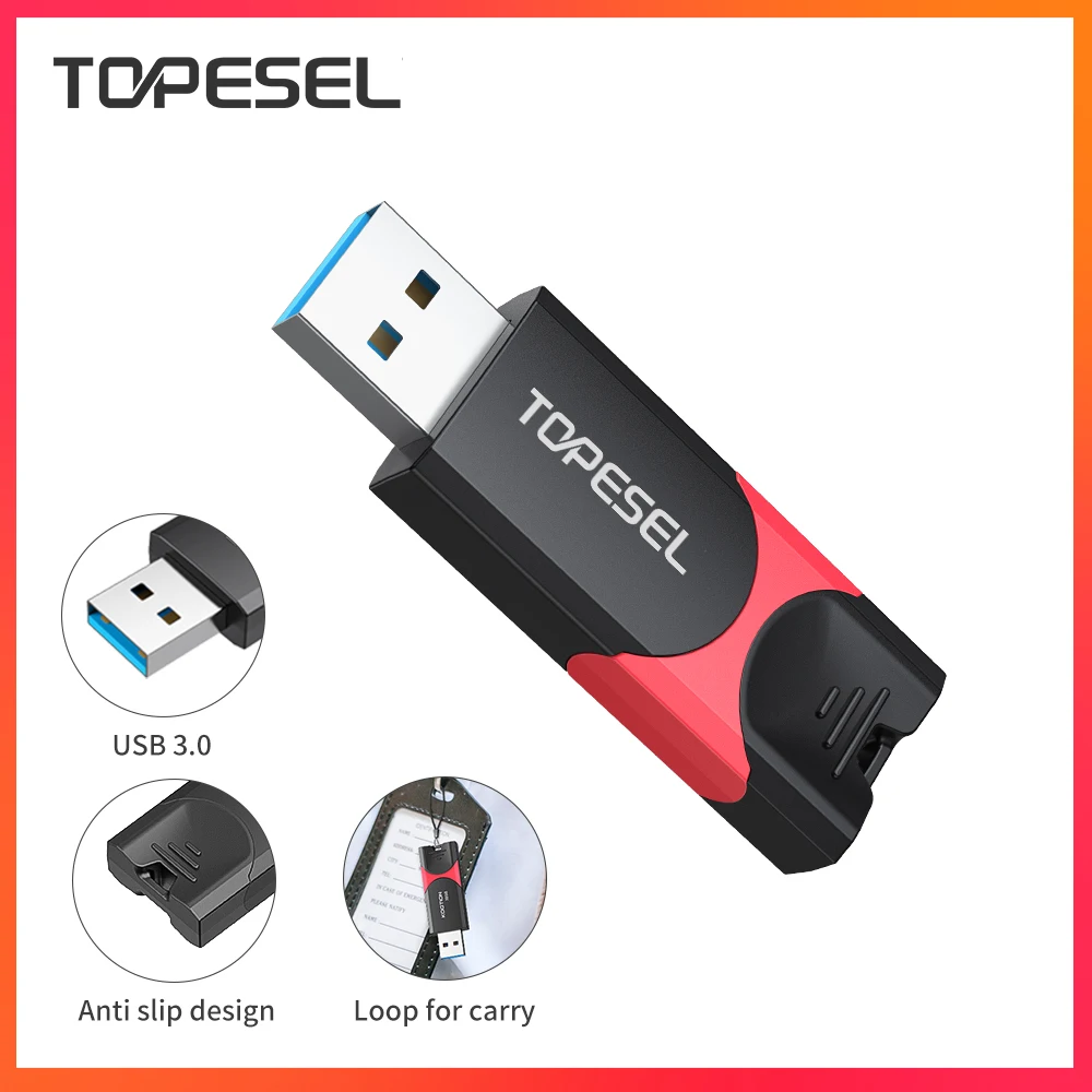 

USB 3.0 Flash Drive Thumb Drive Retractable32G 64G128G 256G Zip Drive Ultra High Speed USB Stick Jump Drive Rugged Memory Stick