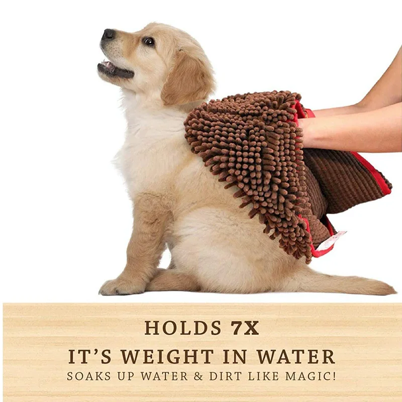 

Поглощающее воду полотенце для домашних питомцев, банное полотенце для собак