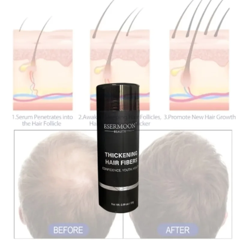 ją włókna XMSJ Hair Building w kolorze ciemnobrązowym 28 г