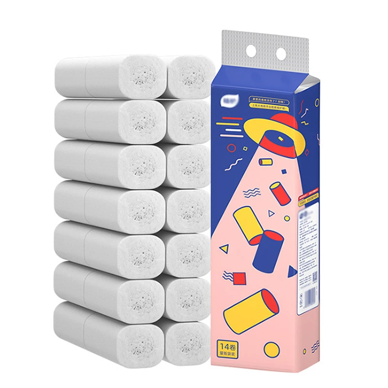 14 рулонов. 3 layers toilet paper. ротанговая сетка. тиссу бумага. бумага 14 рулона.