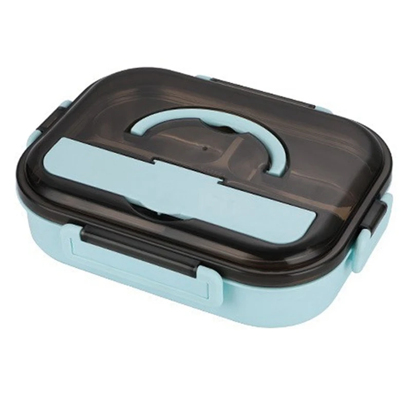 

Bento Box Japanese Style for Kids Student Food Container Material Leak-Proof Square Lunch Box with Compartment