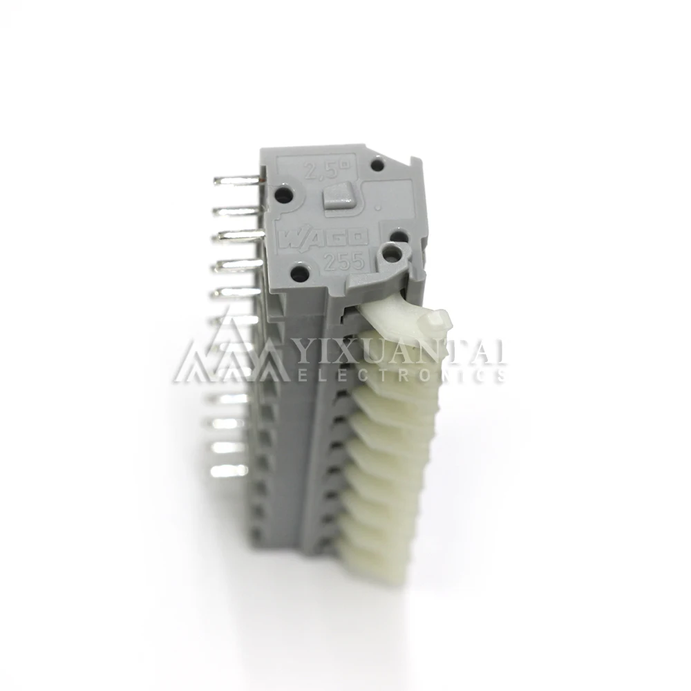Фото 10pcs/Lot  255-410  WAGO【10-P Wire to Board Terminal Block Vertical with Board 0.200