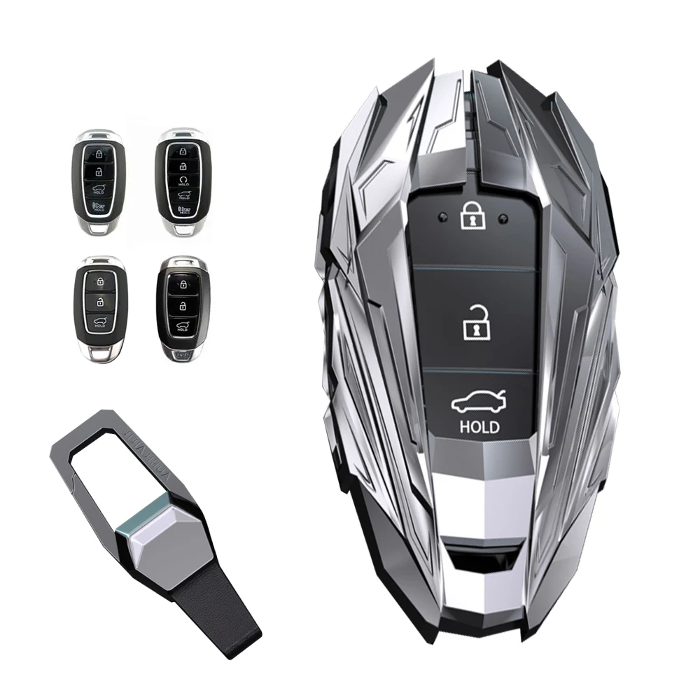 

Car Key Case For Hyundai Kona 2018-2021 Santa Fe 2019-2021 Veloster 2017-2020 Accent 2018-2021 Elantra GT 2018-2020 Venue 2020