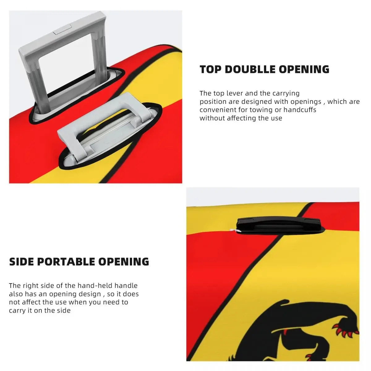 Пользовательский чехол для чемодана с швейцарским флагом Берн медведь