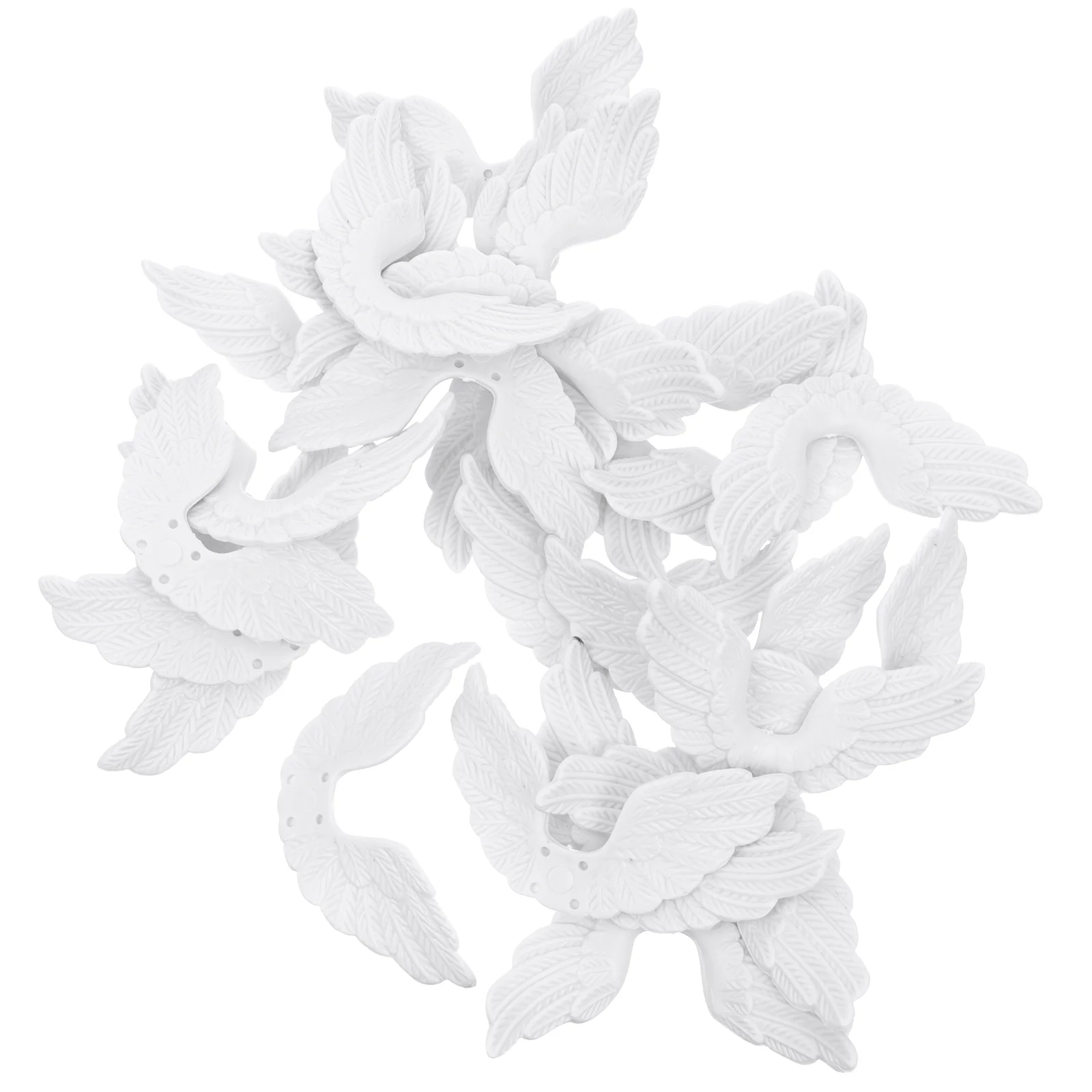 

Diy Craft Christmas Mini Ornament White Ornaments Props Unfinished Small Supply Angel Wingcrafts Tree Fairy Decoraccessories