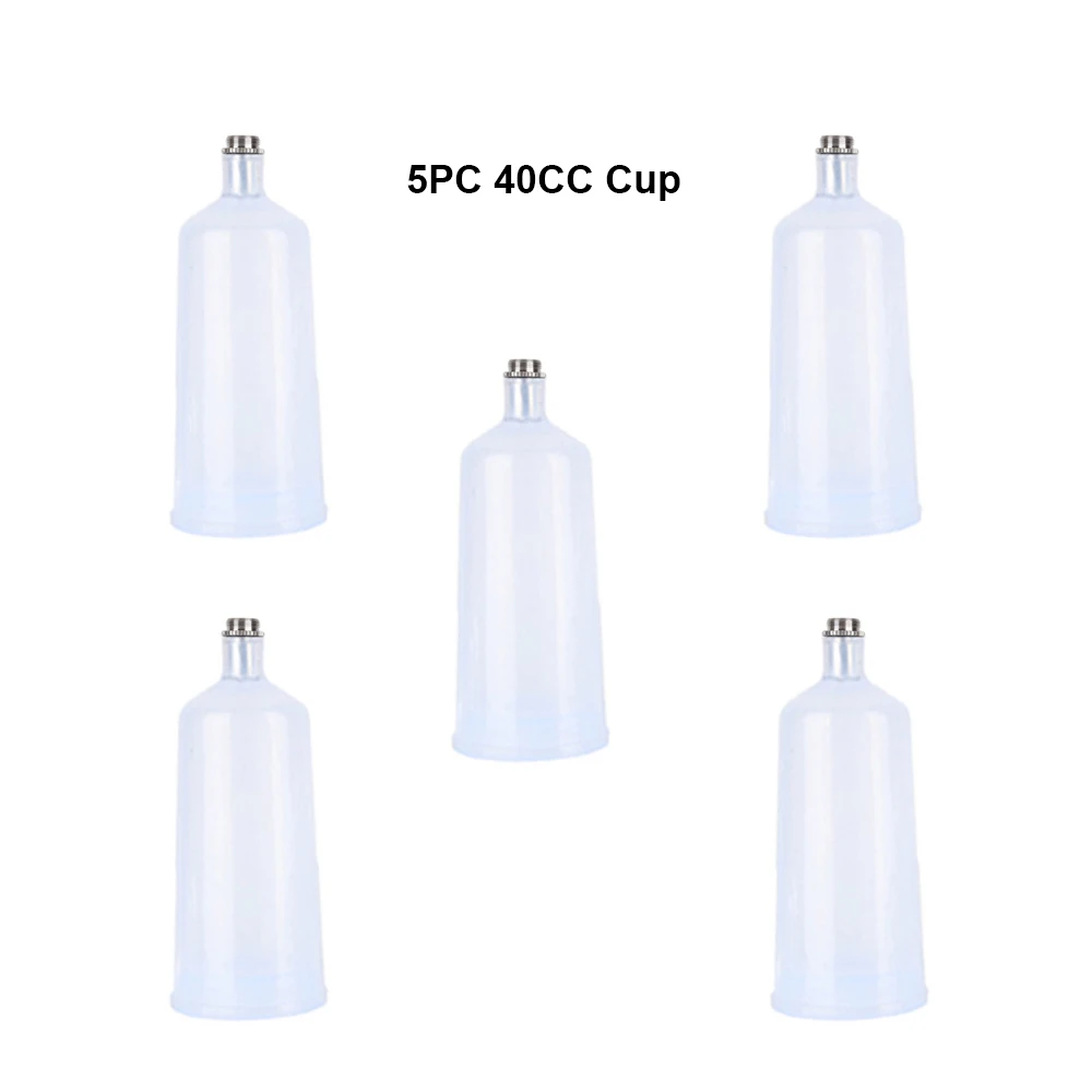 

20CC 40CC Plastic Cup Spray Paint Gun Airbrush Air Brush Threaded Connector Part Pneumatic Tool Accessories