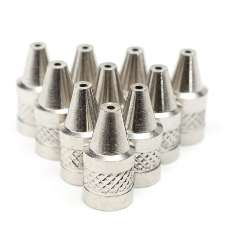 10pcs/set 1mm 2mm Nozzle Iron Tips Metal Soldering Welding Tip For Electric Vacuum Solder Sucker/Desoldering Pump