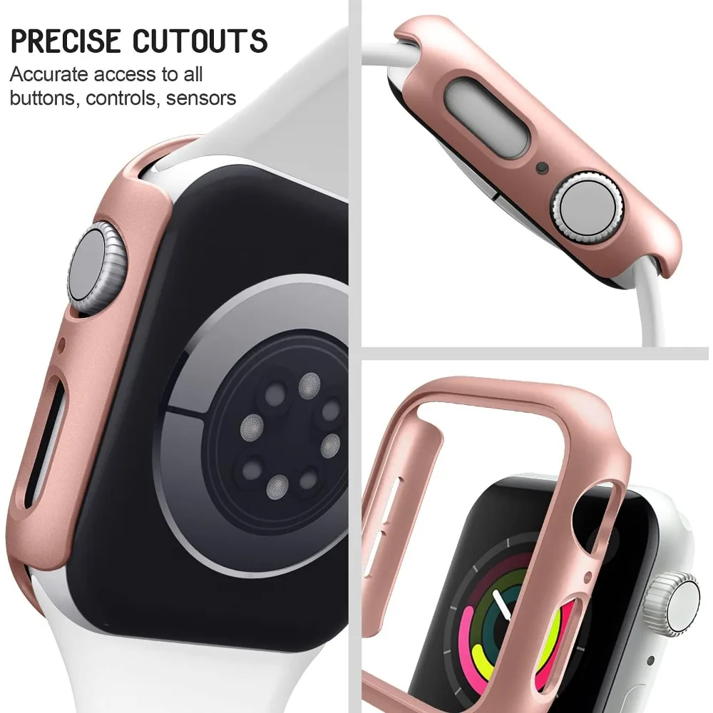 Фото Полый чехол для ПК для Apple Watch 10 серии 42 мм 46 мм, матовый жесткий чехол-бампер для ПК для iWatch, рамка Apple Watch Series 10, аксессуары №5