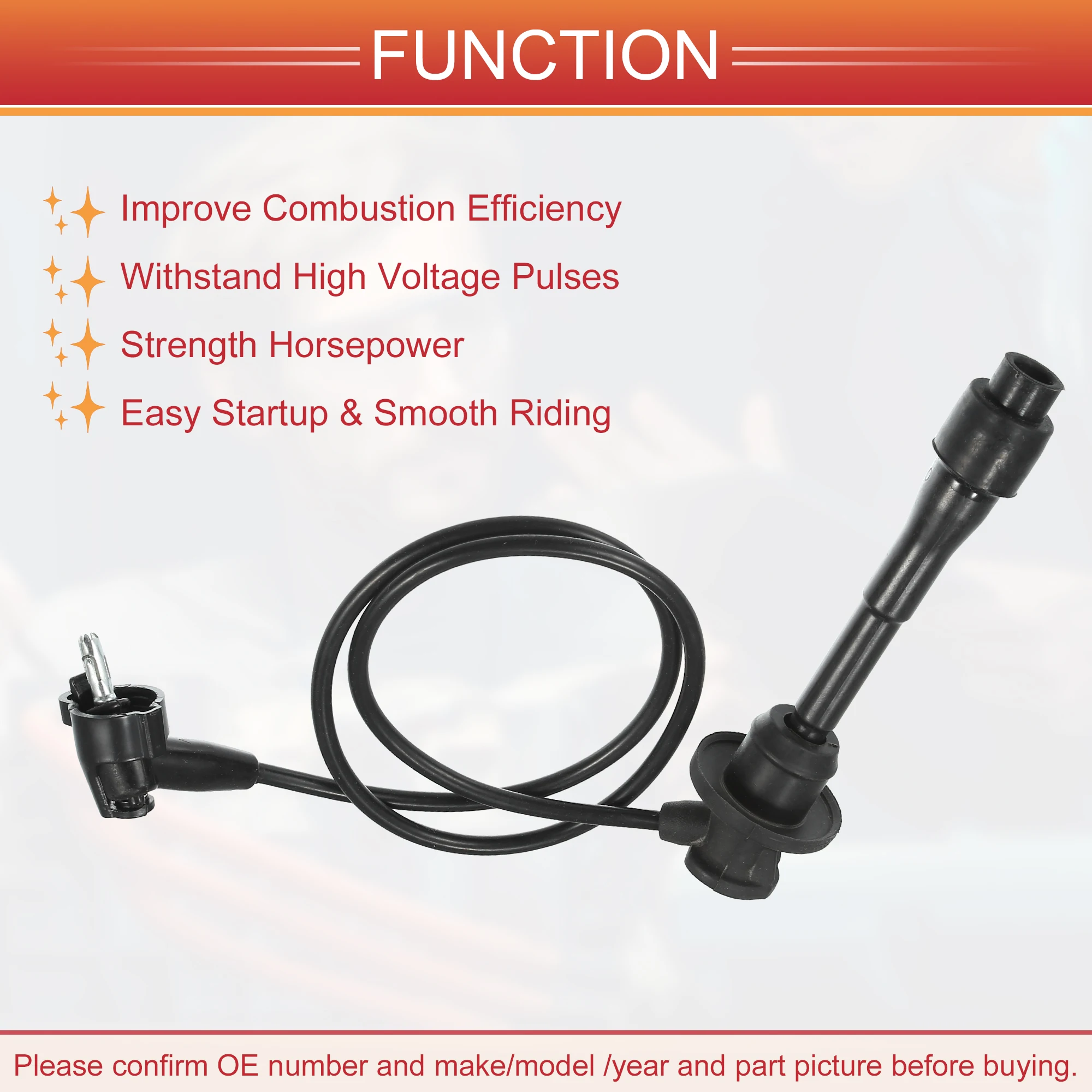 UXCELL 3 шт. автомобильные провода катушки свечи зажигания жгут проводов 5 мм