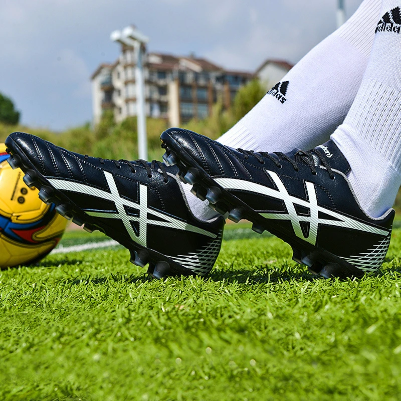 Soccer Shoes Unisex AG/TF Primary and Secondary School Football Match Training Sneakers for Man and Women Light Football Shoes