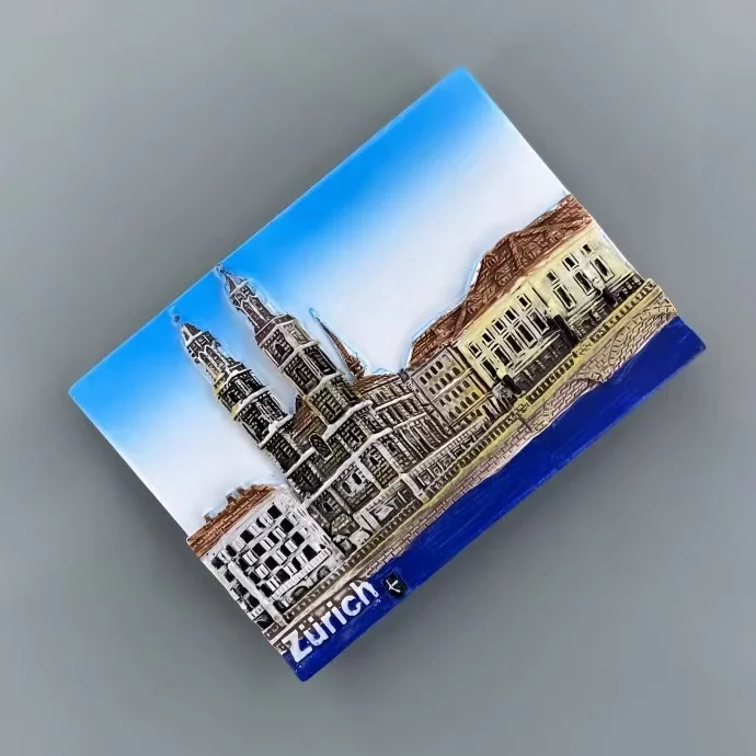 Самый большой город Швейцарии Цюрих туристическое памятное креативное