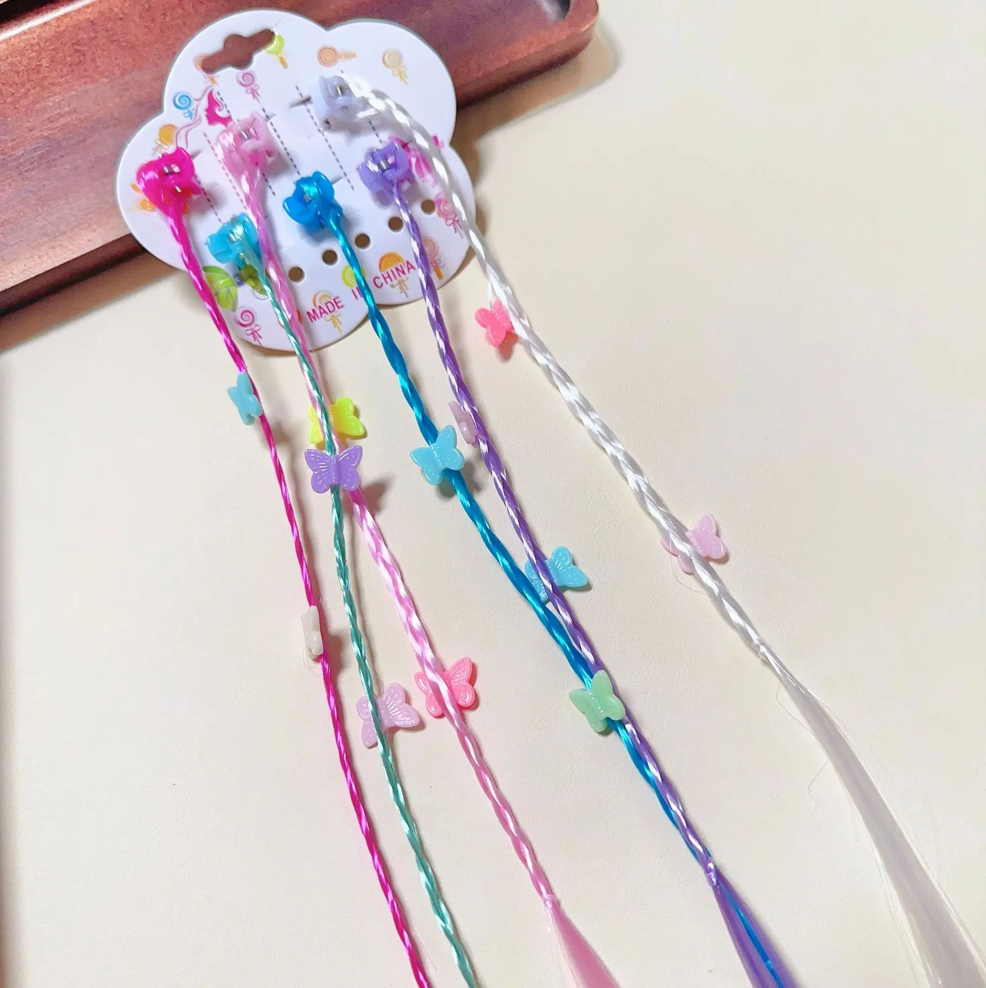 6 шт./комплект детские заколки-бабочки для волос