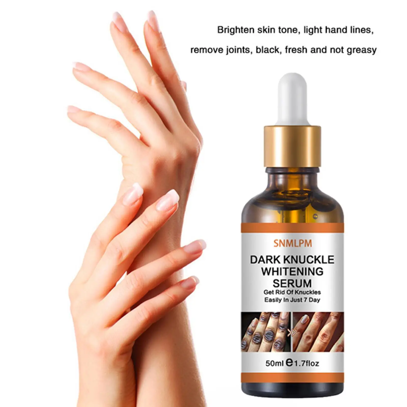

50ml Dark Knuckle Whitening Serum Reduce Melanin Hand Essence Moisturizing Brighten Knee And Hand Beauty Skin Ankle Care Smooth