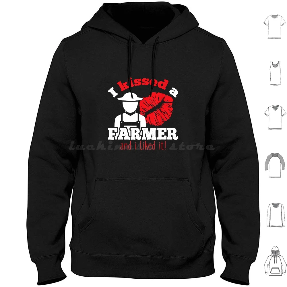 

I Kissed A Farmer And I Liked It Hoodie cotton Long Sleeve I Kissed A Farmer Funny I Kissed A Farmer I Kissed A Farmer