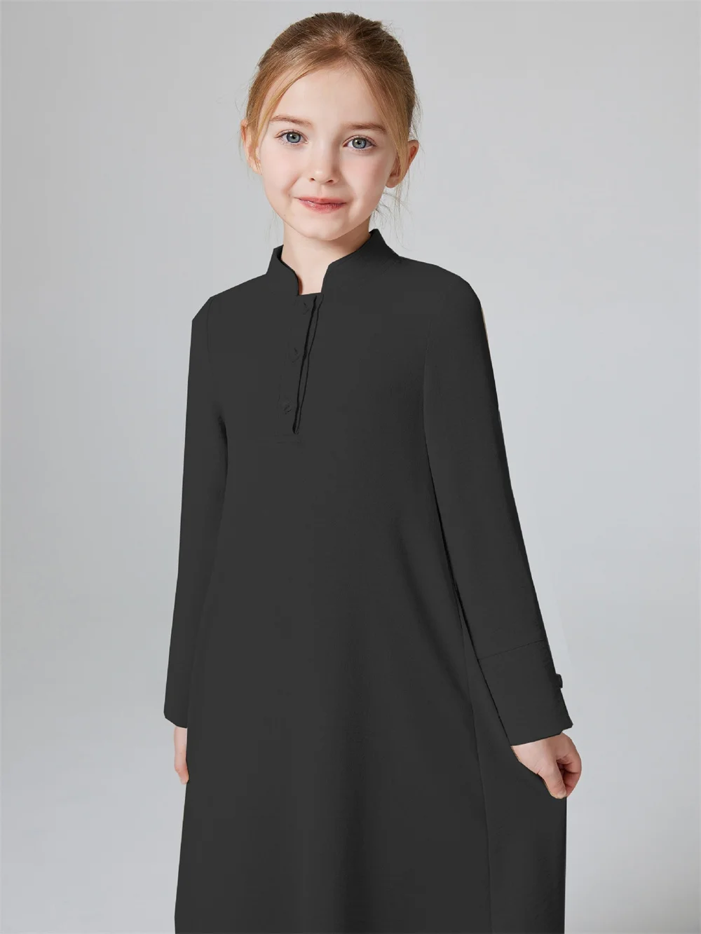 Абая Рамадан Ид Kebaya Девушки Комплект из 2 предметов Мусульманские платья с