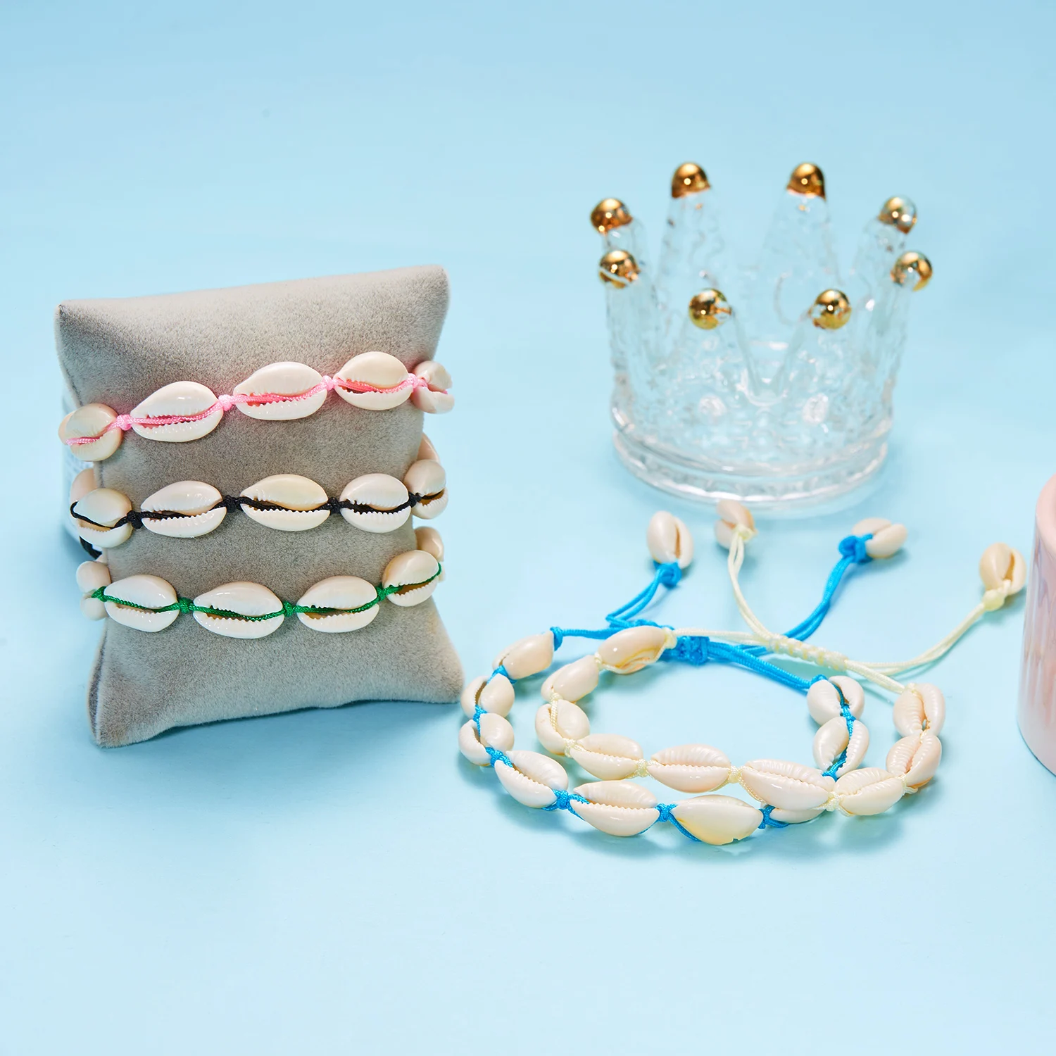 Плетеный браслет в богемном стиле из натуральной ракушки для женщин и девушек