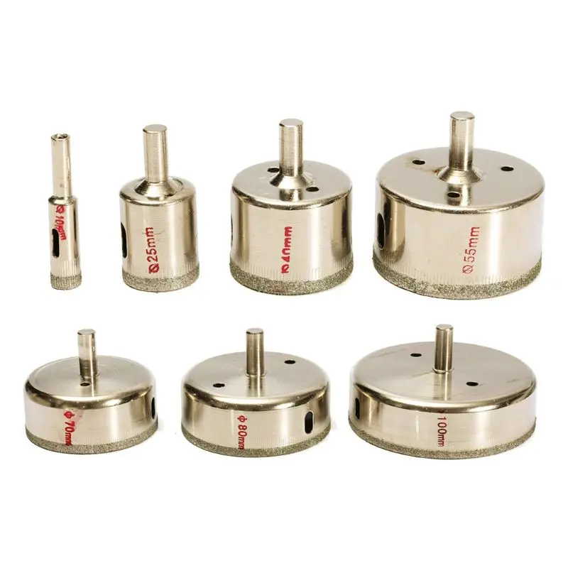 

7pcs/set Diamond Coated Hole Tile Ceramic Glass Marble Core Drill Drop Shipping