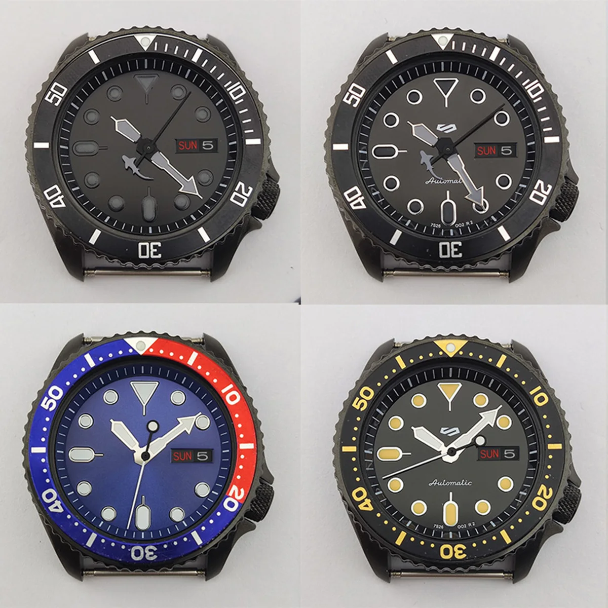 

NH35 Case 41mm Sapphire Glass automatic men Watch cases nh36 case nh35 Watch parts case nh36 nh35 Movement for skx007 013 case