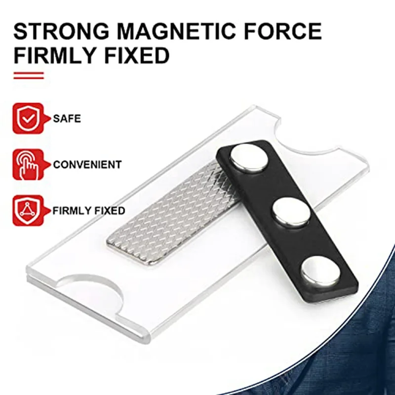 Набор Магнитных бирок с именами магнитные держатели для значков 3 сильными