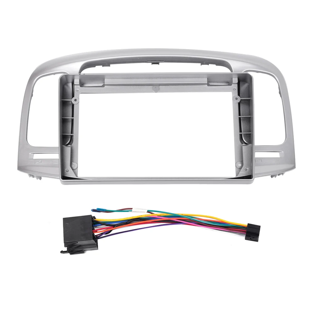 

9 Inch 2 Din Car Dashboard Frame Radio Fascia Dash MP5 Player DVD Adapter Panel with Cable for Hyundai Accent 2006-2011
