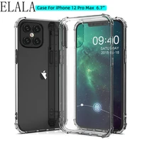 transparent anti knock case for iphone 13 12 mini 11 pro max case se 2020 xr xs 7 8 plus shockproof airbag soft tpu clear cover