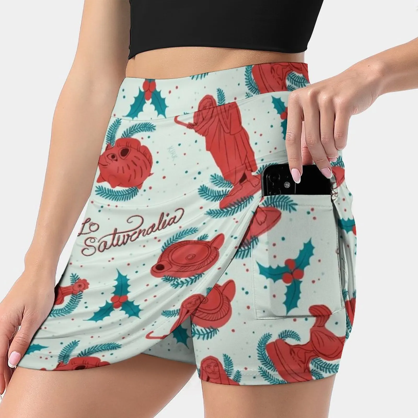 Женская юбка Terracotta Saturnalia летняя одежда Y2K 2022 брючная в стиле Kpop с карманом история