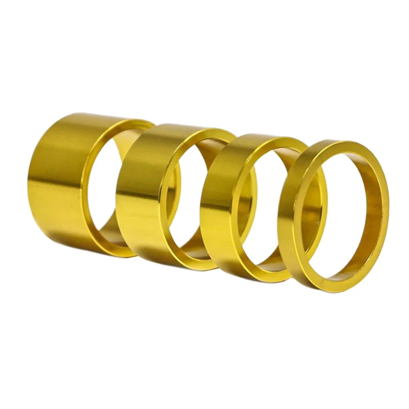 

4 шт./компл. 5/10/15/20 мм прокладка стержня гарнитуры из алюминиевого сплава MTB 28,6 мм колпачок шайбы вилки для дорожного велосипеда, золото