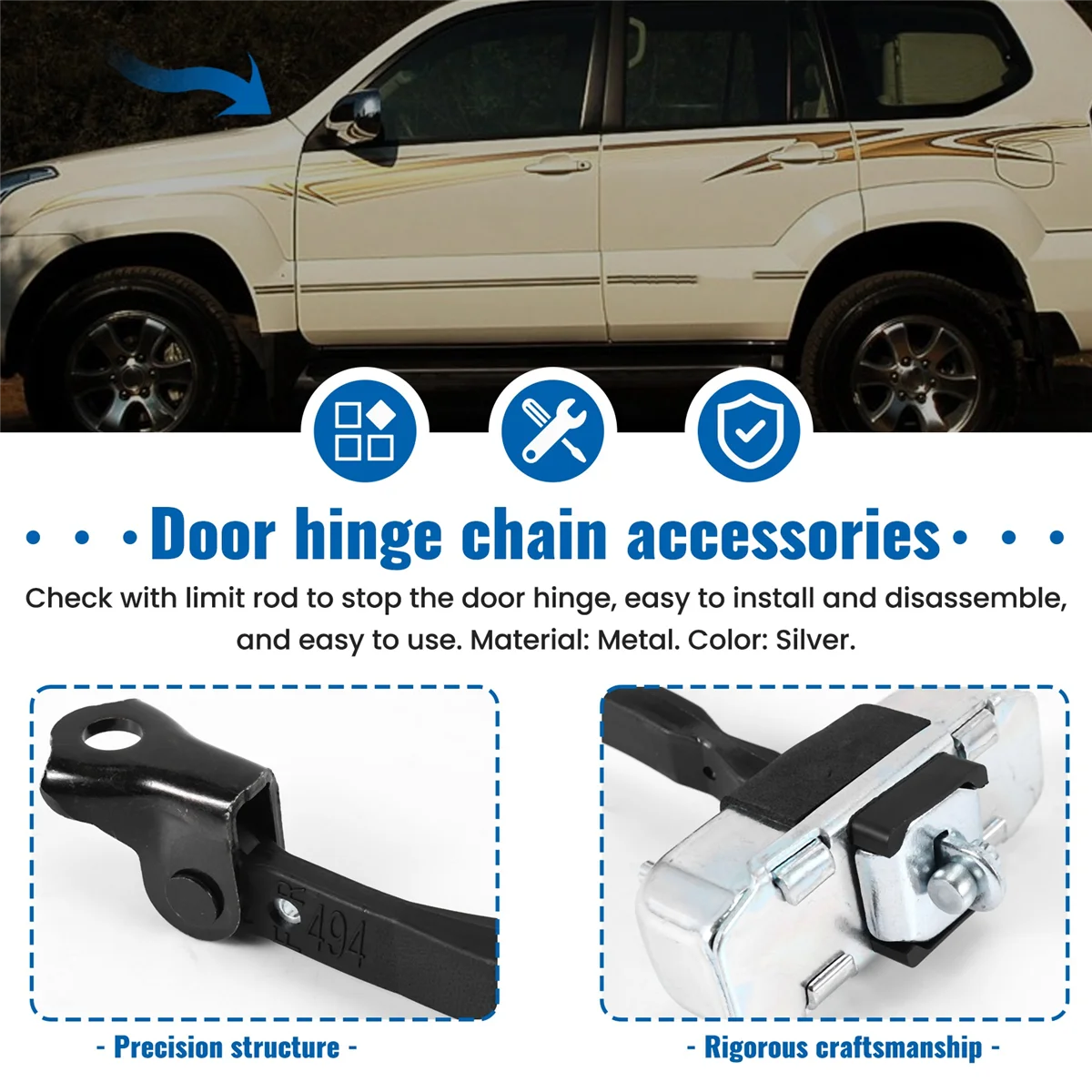 Навесной ограничитель ремня для Toyota LAND CRUISER PRADO 2002-2006 GRJ KDJ KZJ LJ RZJ TRJ120 68610-60100