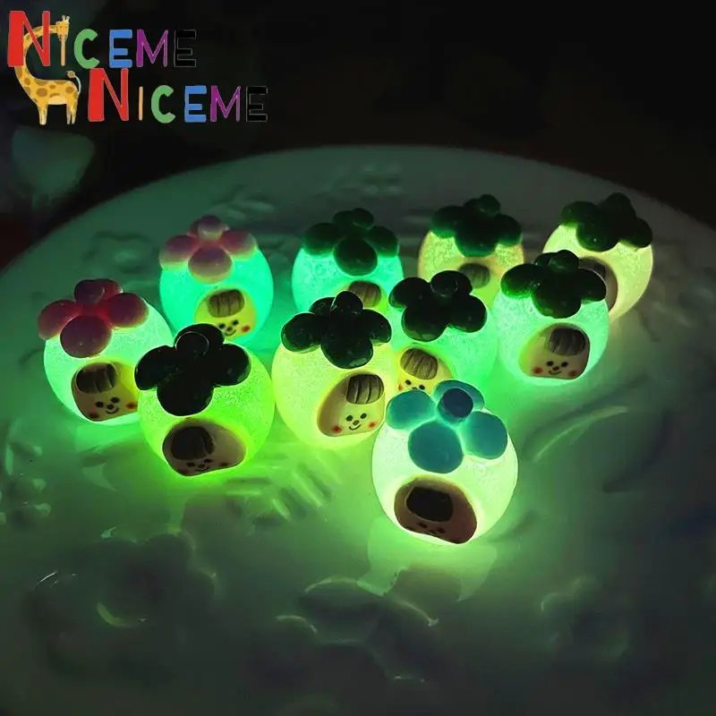 

2 шт. люминесцентный мангостин Duomei, украшение, мини мультяшный фон, микро ландшафтное украшение, Миниатюрная игрушка для кукольного домика