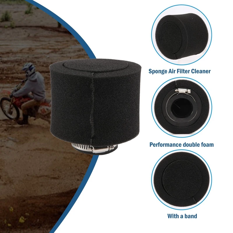 Черный 38 мм двойной пенопластовый воздушный фильтр 110/125/150 куб.см пит-байк Quad Atv